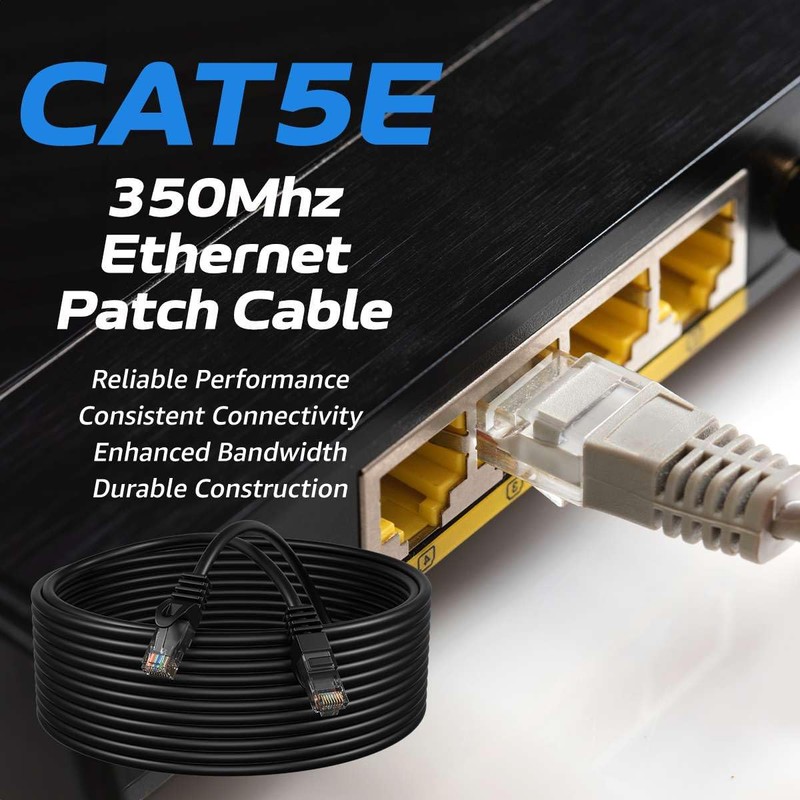 Cables Direct Online Cat5e 20FT Network Ethernet Patch Cable, 350Mhz