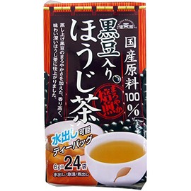Kenjakan Hojicha with Black Beans Made in Japan, 24 Ps, 5.0 oz (144 g)