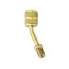 QWORK® 2 pieces R410a adapter, brass, 5/16 inch quick coupling