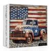 American Truck Puzzles for Adults 1000 Pieces, Vintage USA Flag