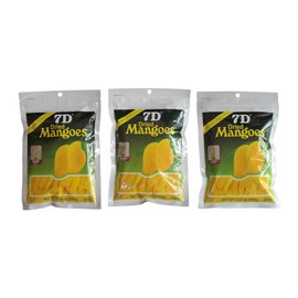 7D Dried Mango Delicious Philippine dried mangoes - 3 Big pack (7.05oz / 200gram)
