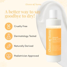 CHANCE OF SUNNY Head to Toe Lotion Original - Fragrance - Free, Hydrating, Organic Shea Butter, Jojoba Oil - Pediatrician Approved, Dermatologist Recommended, for Sensitive Skin, Babies, 8 oz