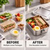 Stainless Steel Lunch Box for Meals & Snacks – Locking