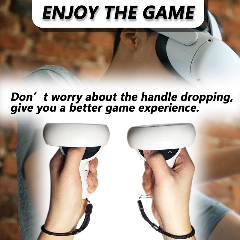 Annrybor Improved Replacement Wrist Wraps for Oculus Quest 2 Gen