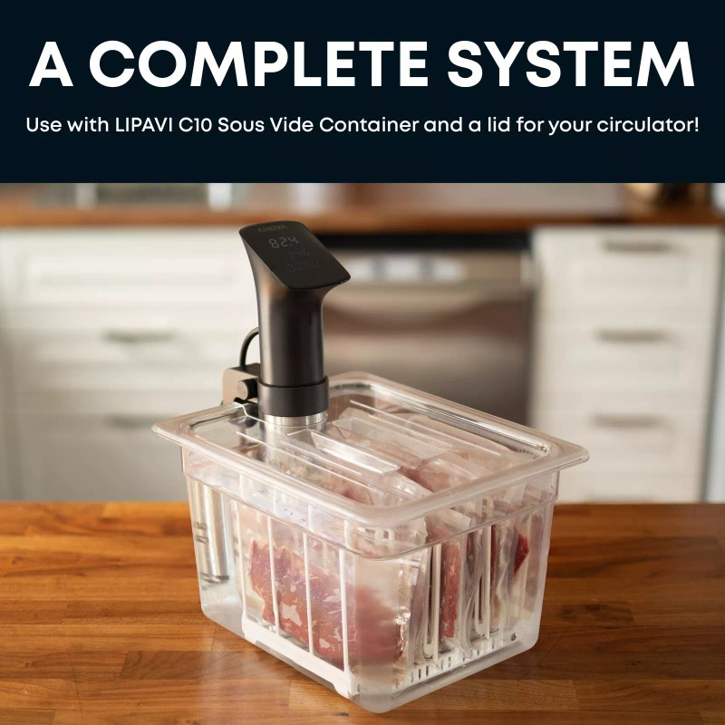 LIPAVI N10X Sous Vide Rack with Anti Float - fits