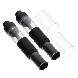 NOLITOY Press-type Makeup Brush Kit 2pc Refillable Powder Brush Travel Size Jar for Coverage