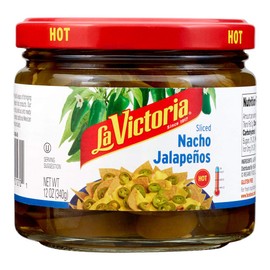 La Victoria Nacho Sliced Jalapeños Hot, 12 Ounce (Pack of 6)