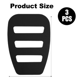 Shengxi Pack of 3 Pocket Square Holders for Men, Handkerchief Support Board Lightweight Handkerchief Attachment Plate for Men Scarf Silk Handkerchief Holder Lightweight Handkerchief, black