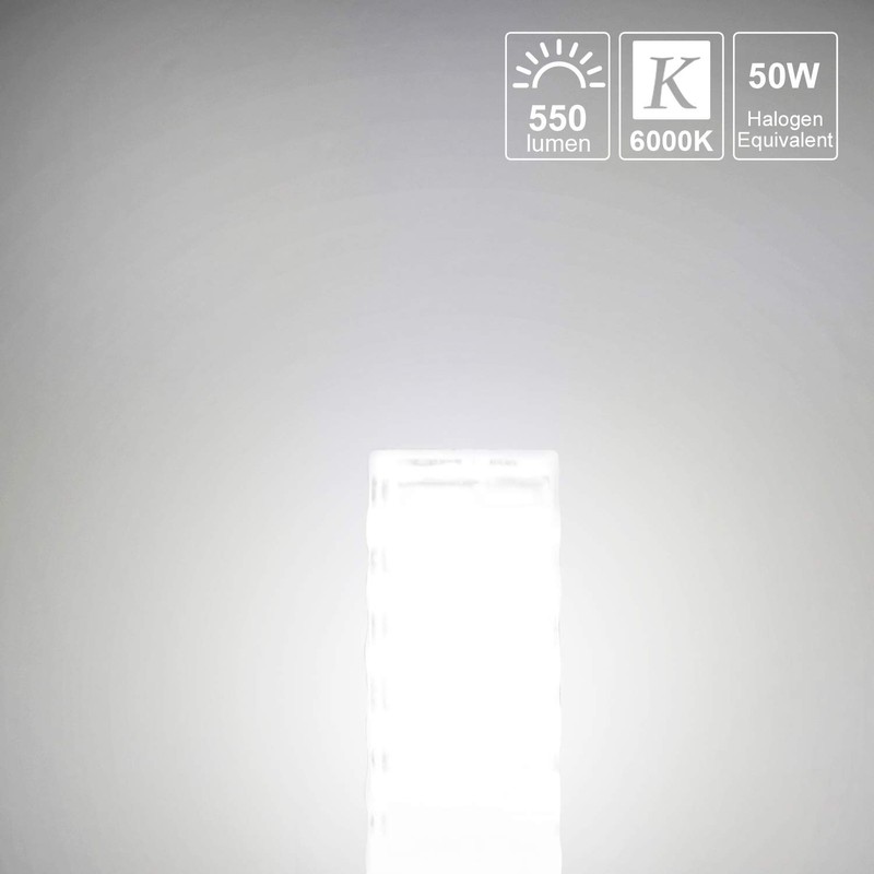 DiCUNO E12 5W LED Bulb, 50W Halogen Equivalent Daylight White
