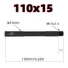Nikou Thru Axle - 110x15mm/4.3x0.6in High Strength Quick Release Bicycle
