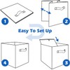 powerking Cube Storage Boxes, Foldable Fabric Storage Bins And Cloth