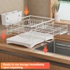 Fitzkor Dish Drying Rack Expandable Dish drainers for Kitchen Counter,Over