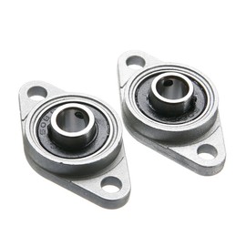 Fasizi 4pcs KFL08 8mm Zinc-Aluminum Alloy Flange Pillow Block Bearing