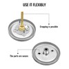 Silver Pocket Door Lock with Key and 2 3/8" 60mm