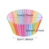 Pack of 100 Muffin Baking Moulds, Cupcake Wrapper, Rainbow Paper