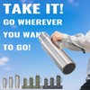 Insulated Vacuum Thermo Bottle 50oz with Cup lid Leakproof Stainless