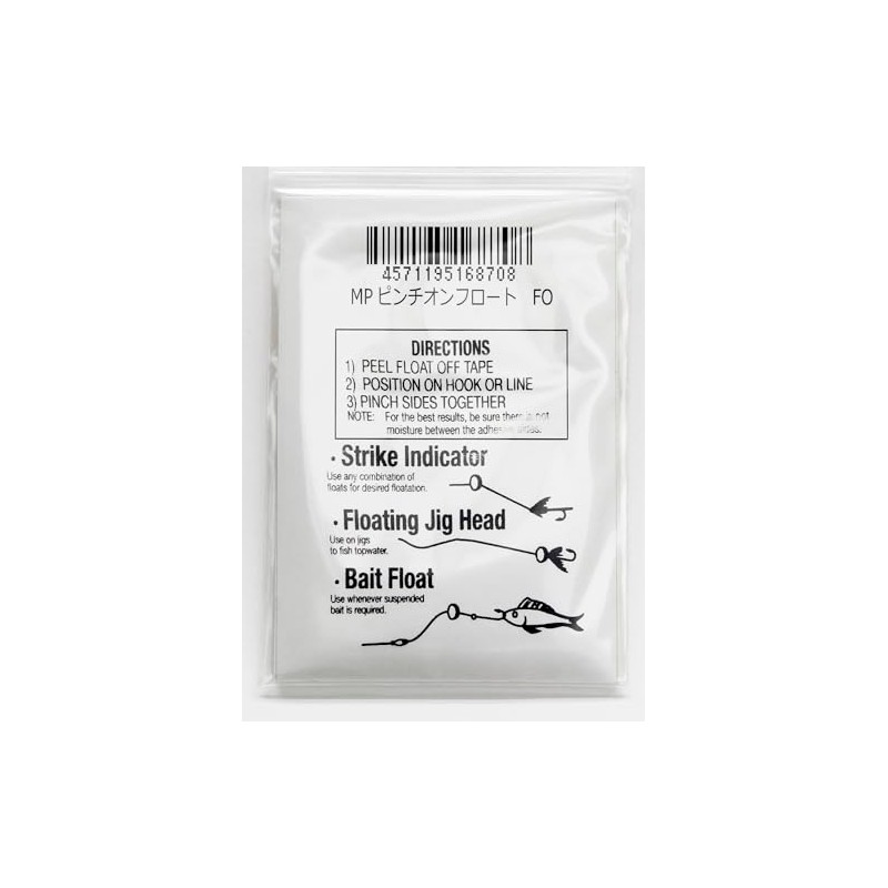 Pinch On Float/Fluorescent Orange/Fly Float/Pack of 12