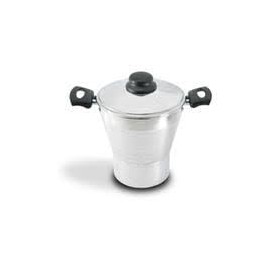 Brilhante Couscous Cooker Pan #2 | Nordestina N.2 - Silver, 2ml, Aluminum, Dishwasher Safe