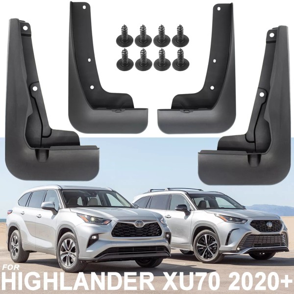 Xukey Molded Mudguards Mud Flaps Splash Guard Fender For Highlander