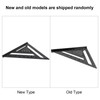 12in Triangle Ruler Aluminum Alloy Woodworking Carpentry Measuring Tools Black