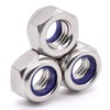 Glvaner M6-1.0 Thread Size (50 pcs) Stainless Steel Hex Locknuts