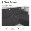 PureFit Super Stretch Sectional Couch Covers - 2 pcs Spandex
