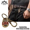 [TAILOR JAPAN] GOOD LUCK AMERICAN VINTAGE KEYCHAIN KEY RING BRASS,