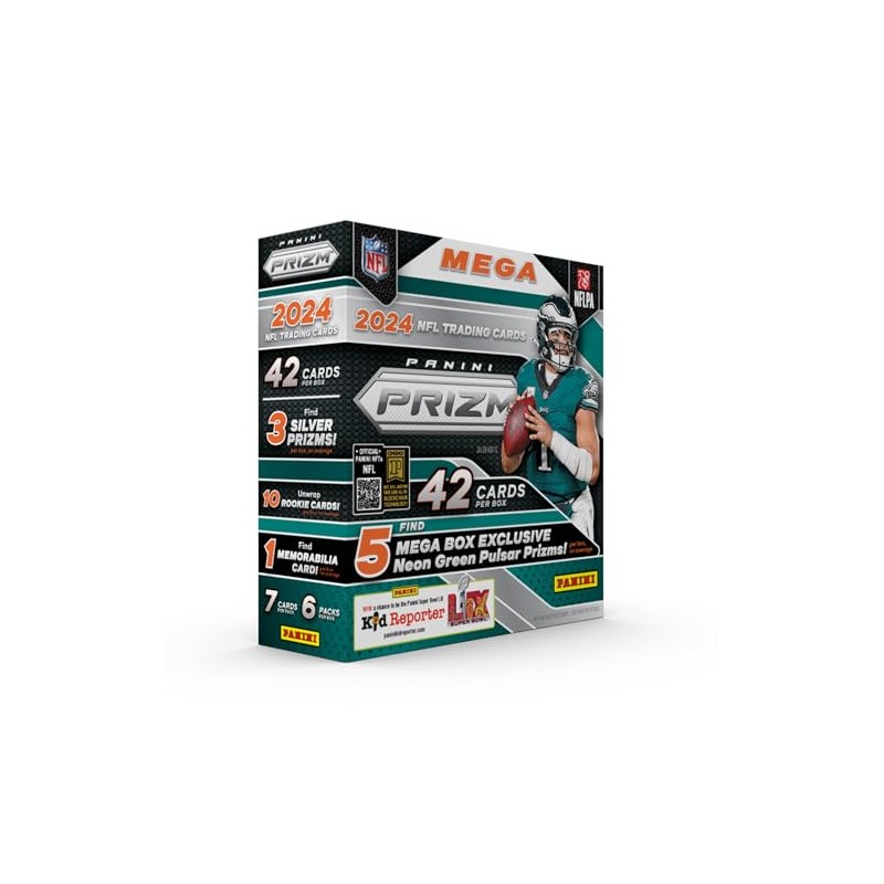 2024 Panini Prizm Football Trading Cards Mega Box