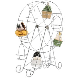 Gavigain Ferris Wheel Cupcake Stand 8 Cups Dessert Carrier Display Holder for Restaurants Dessert Shops Theme Party