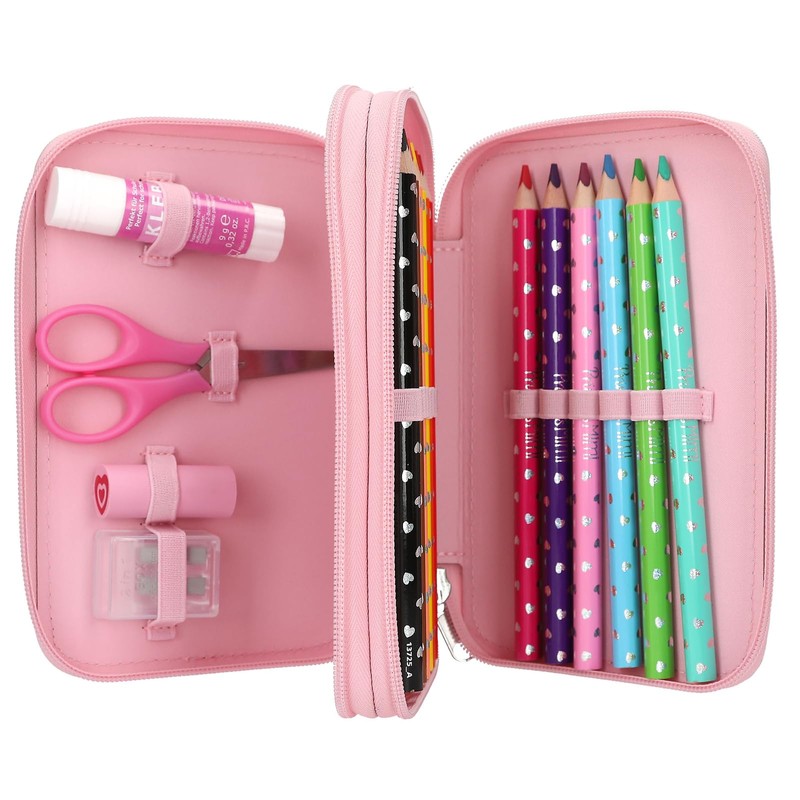 Depesche Princess Mimi Robby - Filled 2-Compartment Pencil Case in