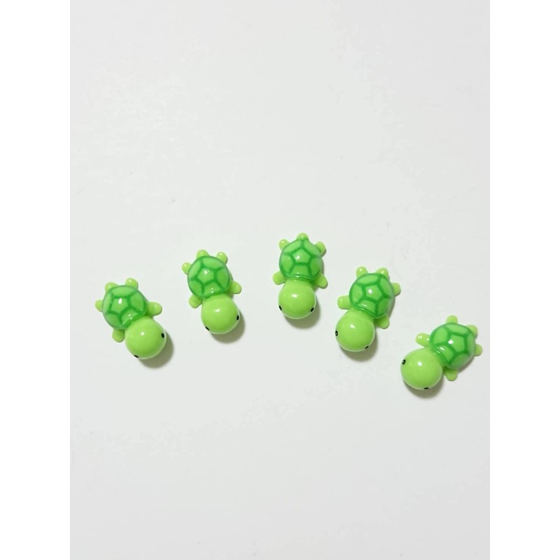 Miniature 5 Turtles Set, Terranium Gardening, Mosrium, Dollhouse, Figurine, Diorama