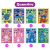 24pcs 9”x6 Cartoon Stitch Make-a-face Stickers for Kids, Make Your