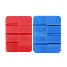 Voarge Pack of 2 Seat Cushion Outdoor Foldable Thermal Seat Cushion Waterproof Seat Pad Insulating for Outdoor Garden Camping Picnic Hiking (Blue, Red), blue red