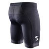 Synergy Men's Elite Tri Shorts with Mesh Pockets (Small) Black
