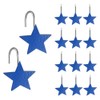 Gracelife 12Pcs Star Design Shower Curtain Hooks Resin Decorative Anti
