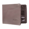 Big Skinny Men's Slimline Leather Bi-Fold Slim Wallet, Holds Up