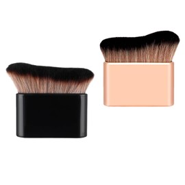 BEANPRECOY 2 Pcs Self Tanning Brush, Multi Functional Body Makeup Brush with Soft Bristles, Self Tanner Brush, Applicator Sunscreen Brush, Foundation Brush, for Face and Body (A)