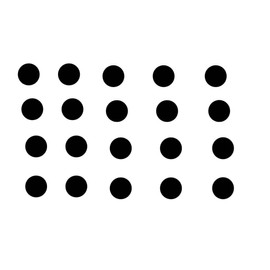 20 Black Polka Dots 2" Sticker Decals Wall Car College Teacher Decorate BedroomA045