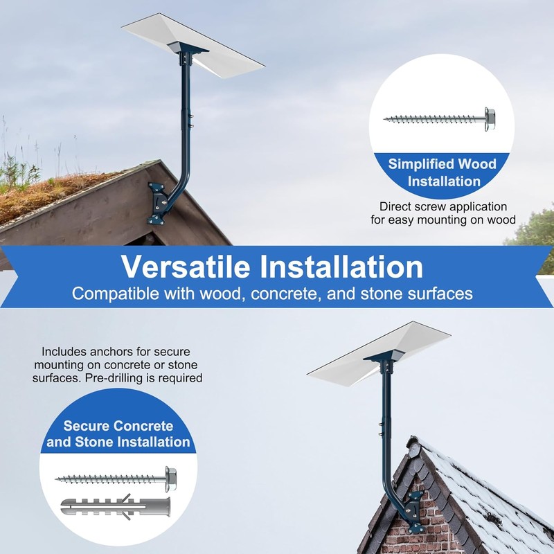 IZLTUV-Gen 3 Mount for Starlink, Heave Duty Adjustable 2-Way Roof