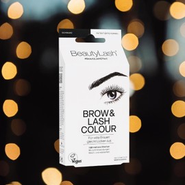 BeautyLash Brow & Lash Colour - Balances Gaps for Full Brows and Intense Black Eyelashes - Vegan, Smudge-proof and Waterproof - Lasts up to 6 Weeks - 7 ml