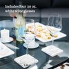 Libbey Signature White Wine Glasses Set of 4, Seamless Long