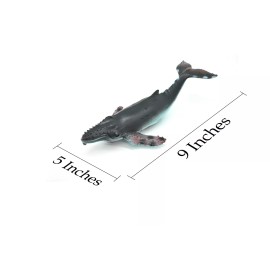 Artoy Trading Humpback Whale,  Very Nice Rubber Replica     9"   F098 B495
