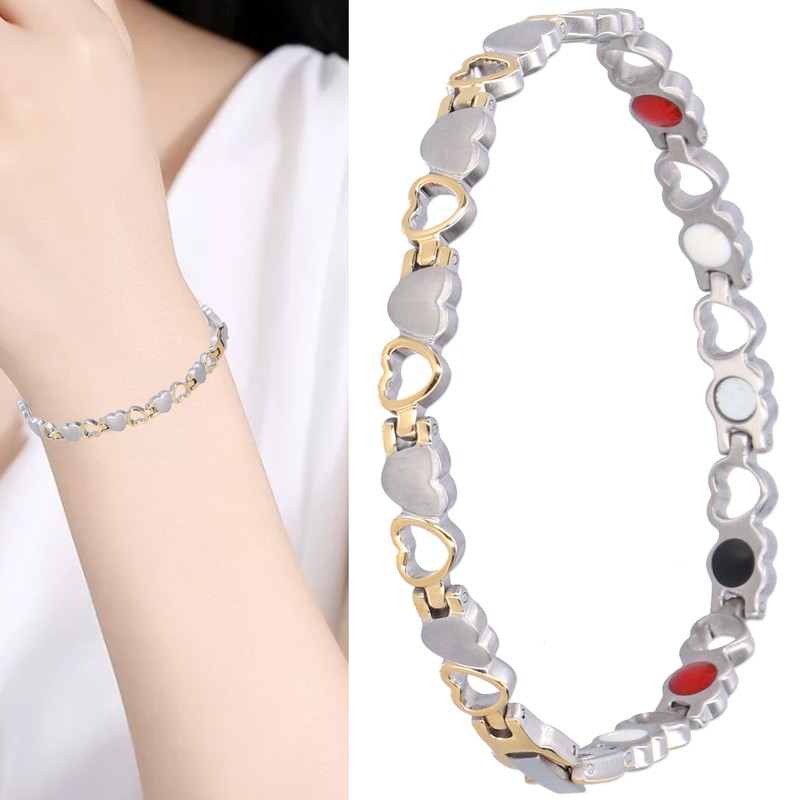 Women Magnetic Bracelet Adjustable Length Magnetic Therapy Bracelet Jewelry Gift