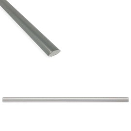 Questech Decor Quarter Round Tile Trim, 1/2 x 12 Inch Corner Shower Tile Edge Jolly, Decorative Tile Liner Cap for Kitchen Backsplash Bathroom Shower, Titanium Matte, 6 Pack