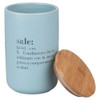 Barattolo sale 1000 ml in ceramica, coperchio in bambù, Victionary