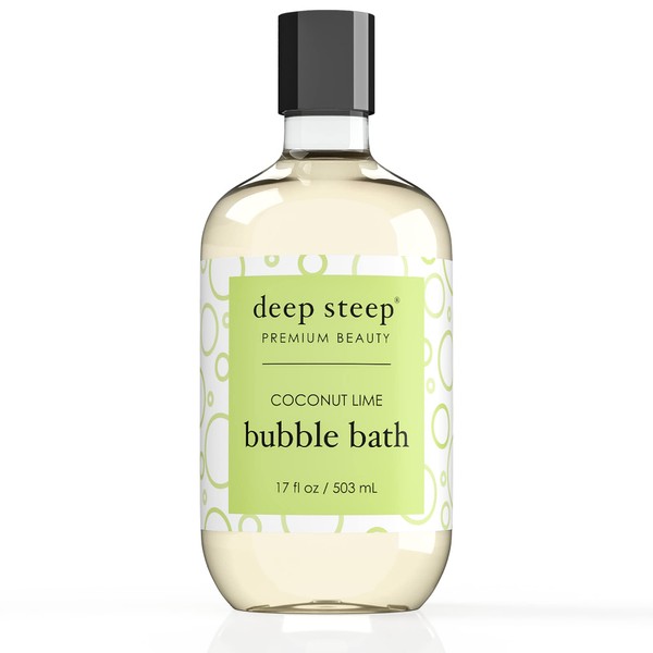 Deep Steep Classic Bubble Bath, Coconut Lime, 17 Fluid Ounce