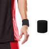 4 Pack 3 inch Wrist Sweatbands Tennis Wrist Bands Absorbent