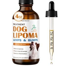 Lipoma Treatment for Dogs, 4 OZ, Remedy for Lipomas, Soften Fatty Lumps & Bumps, Reduce Swelling and Inflammation, Dog Lipoma Treatment, Castor Oil for Dogs, Guard the Buddy against Lumps and Bumps