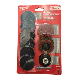 Milwaukee 49-92-9000 2" Quick Disc Surface Prep Sanding Kit for 2485 Grinder