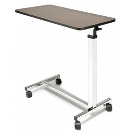 Lumex Everyday Overbed Table with Wheels, 28-44" Height, GF8902